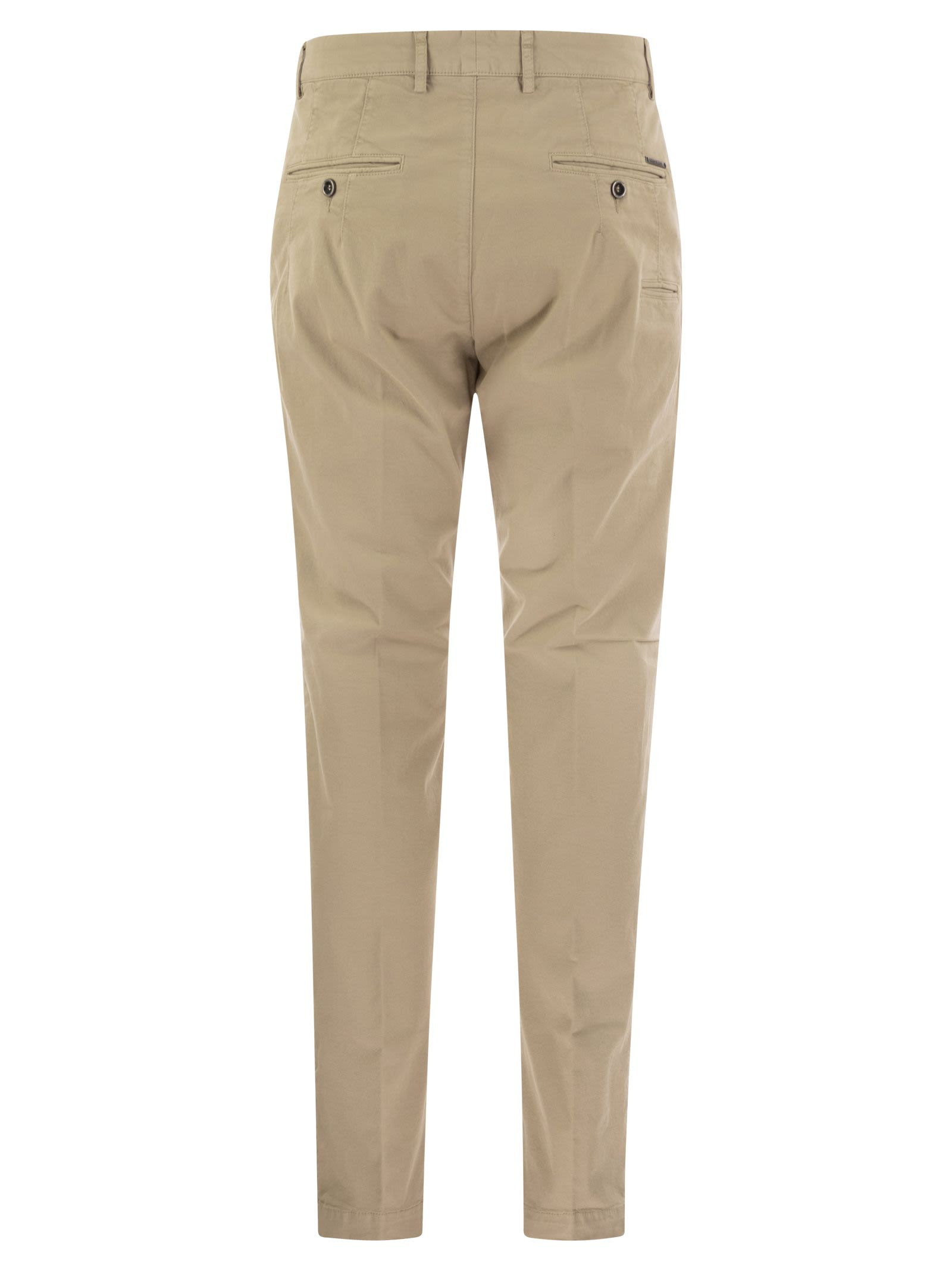Peserico - Peserico Men Stretch Cotton Gabardine Chino Trousers - 2