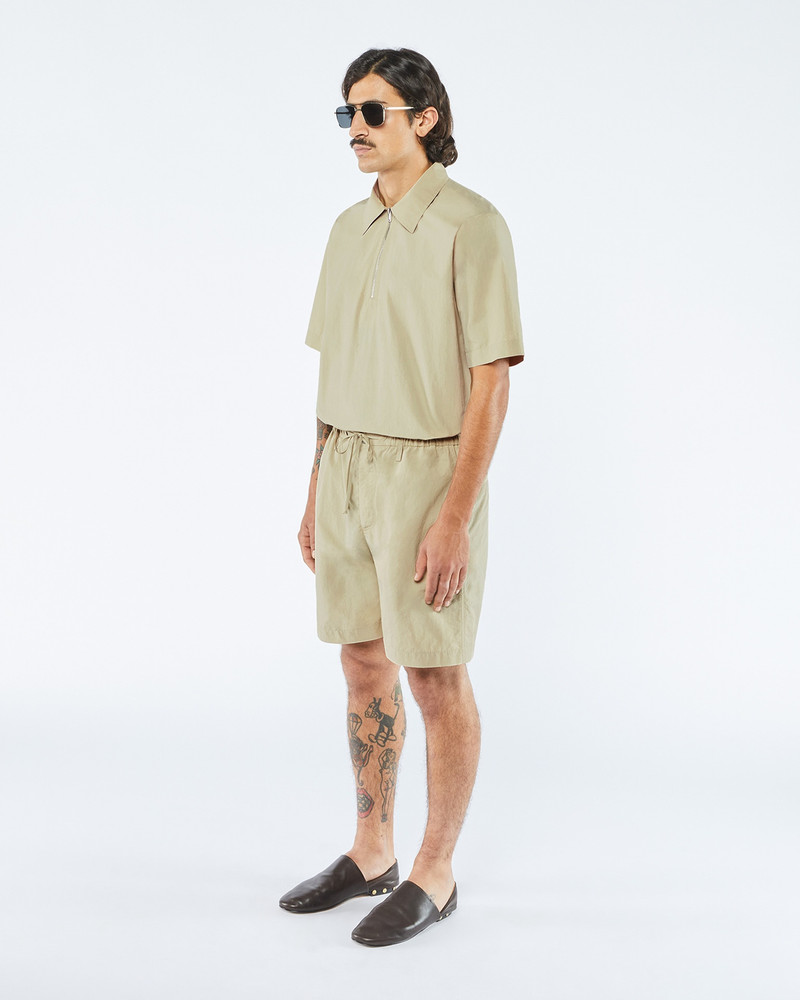 Nanushka OLIN - Tech-poplin shorts - Pebble outlook