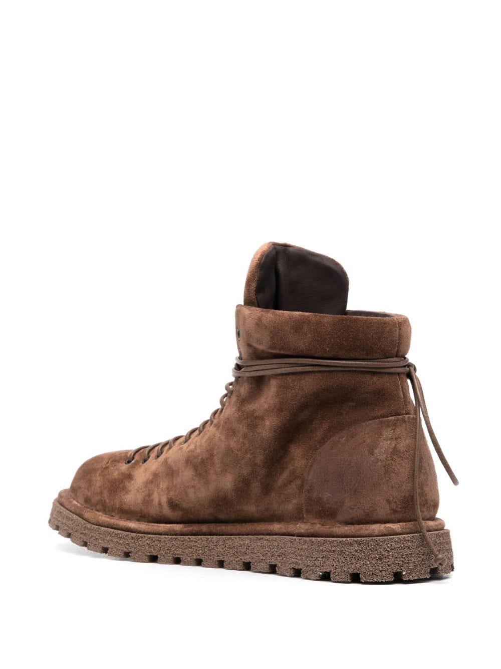 round-toe lace-up boots - 4