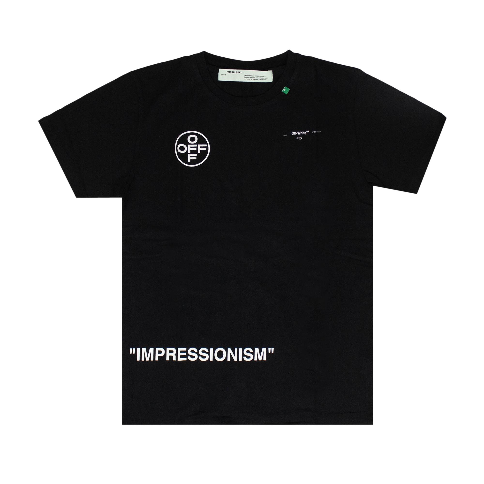 Off-White Stencil Arrow Oversized T-Shirt 'Black' - 1