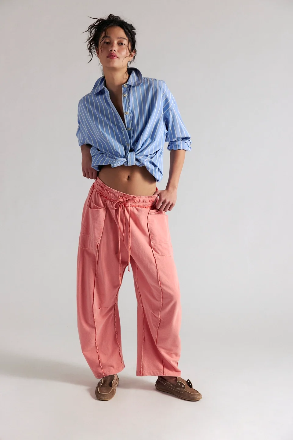 Kaiden Pull-On Barrel Pants - 1