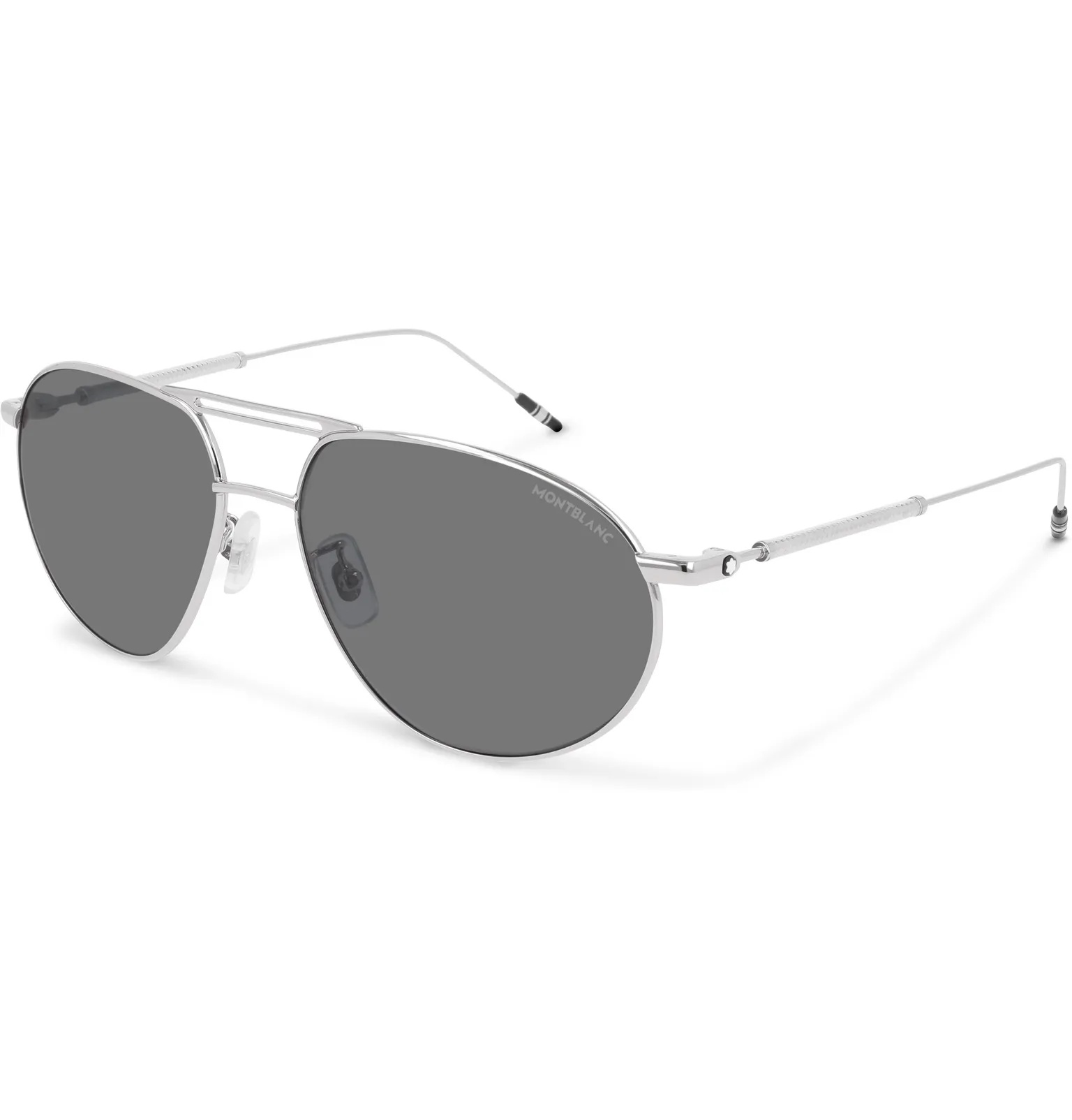 Aviator-Style Silver-Tone Sunglasses - 1