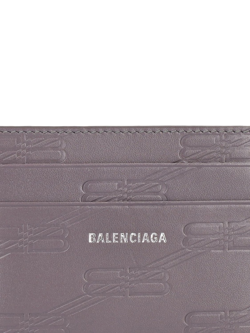 BB monogram leather card case - 2
