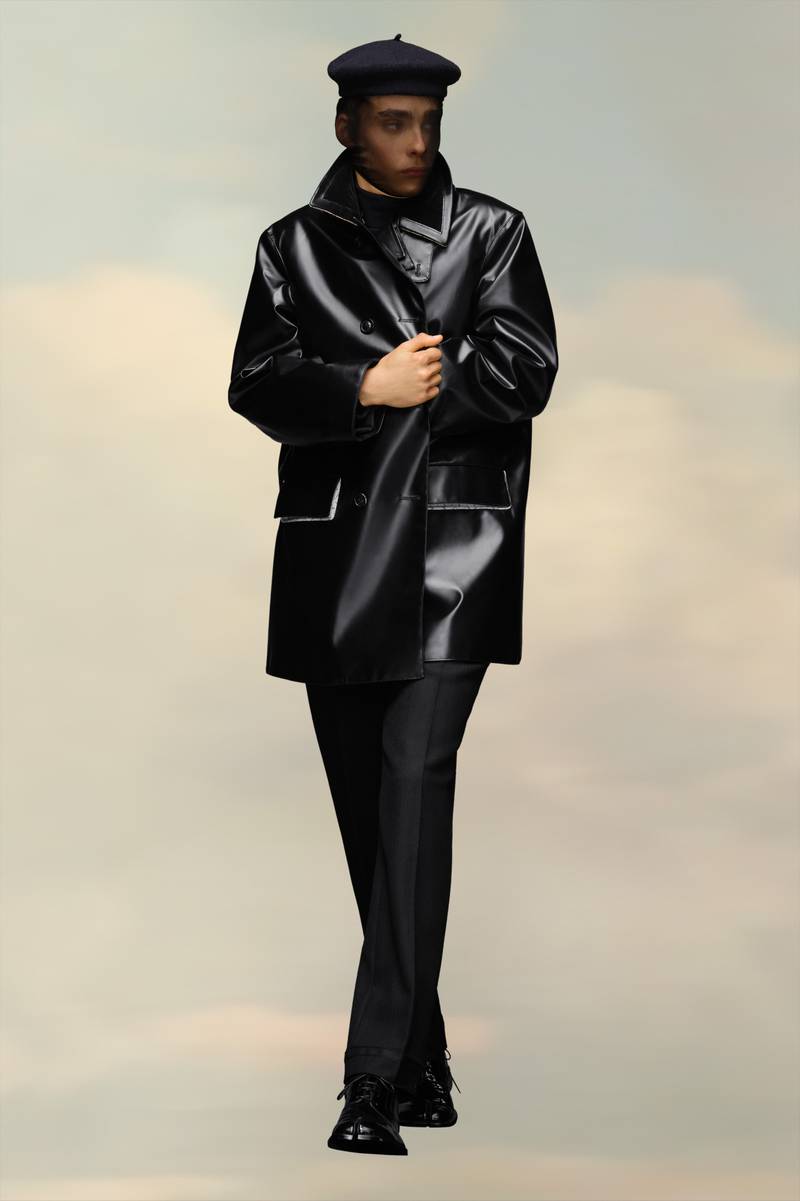 Maison Margiela PVC caban jacket outlook