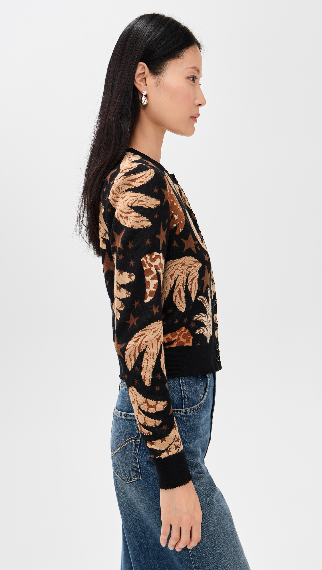 Banana Leopard Mixed Cardigan - 3
