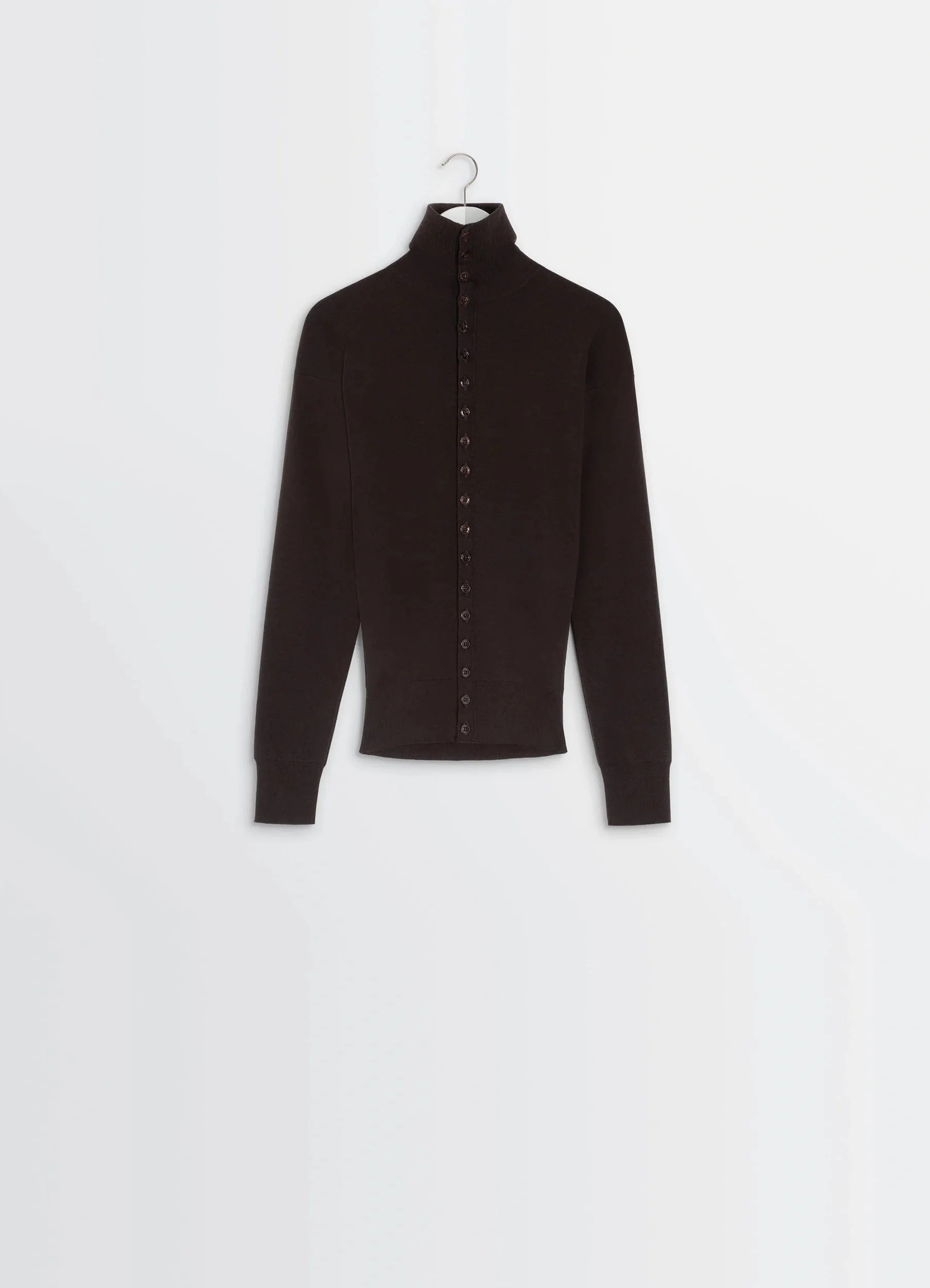 BUTTONED FITTED CARDIGAN - 1