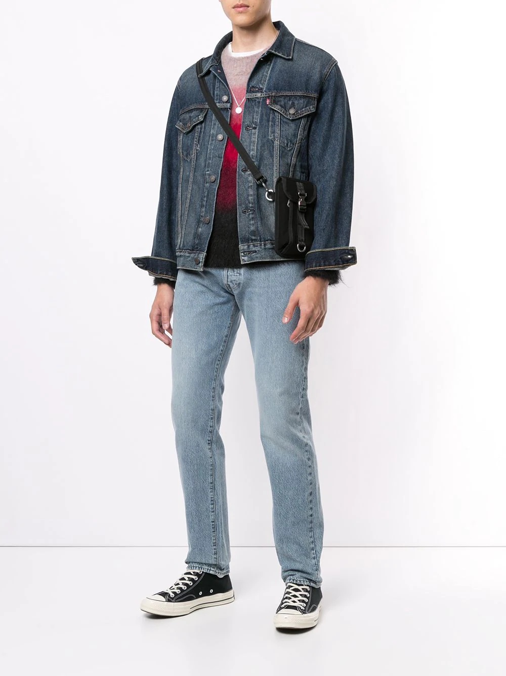 vintage-fit Trucker denim jacket - 2