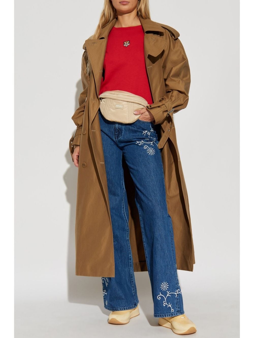 cotton wide-leg jeans - 2