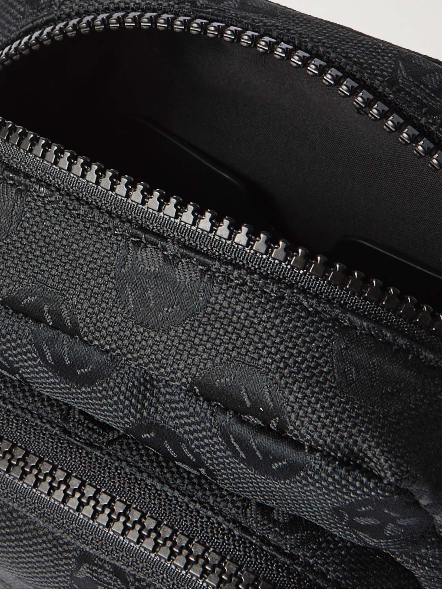 Logo-Jacquard Canvas Messenger bag - 3