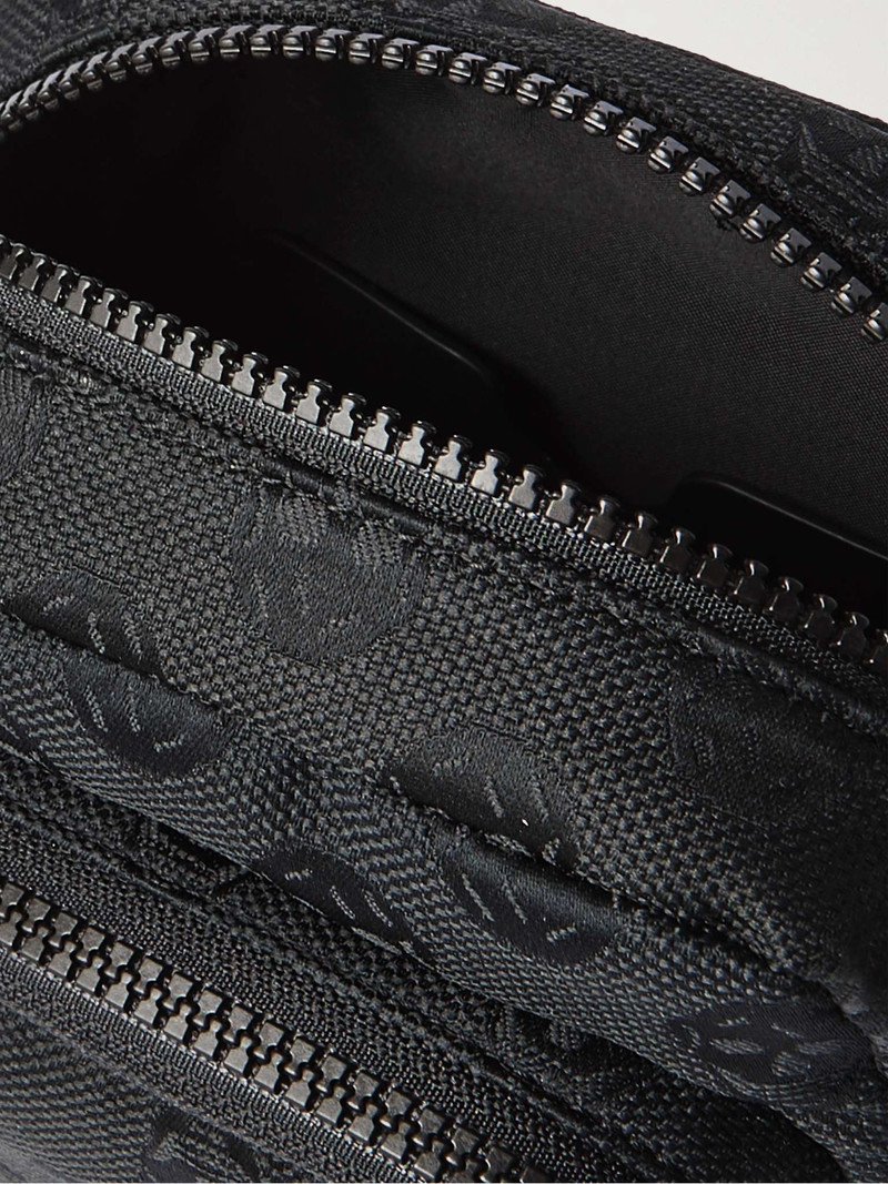 Logo-Jacquard Canvas Messenger bag 3