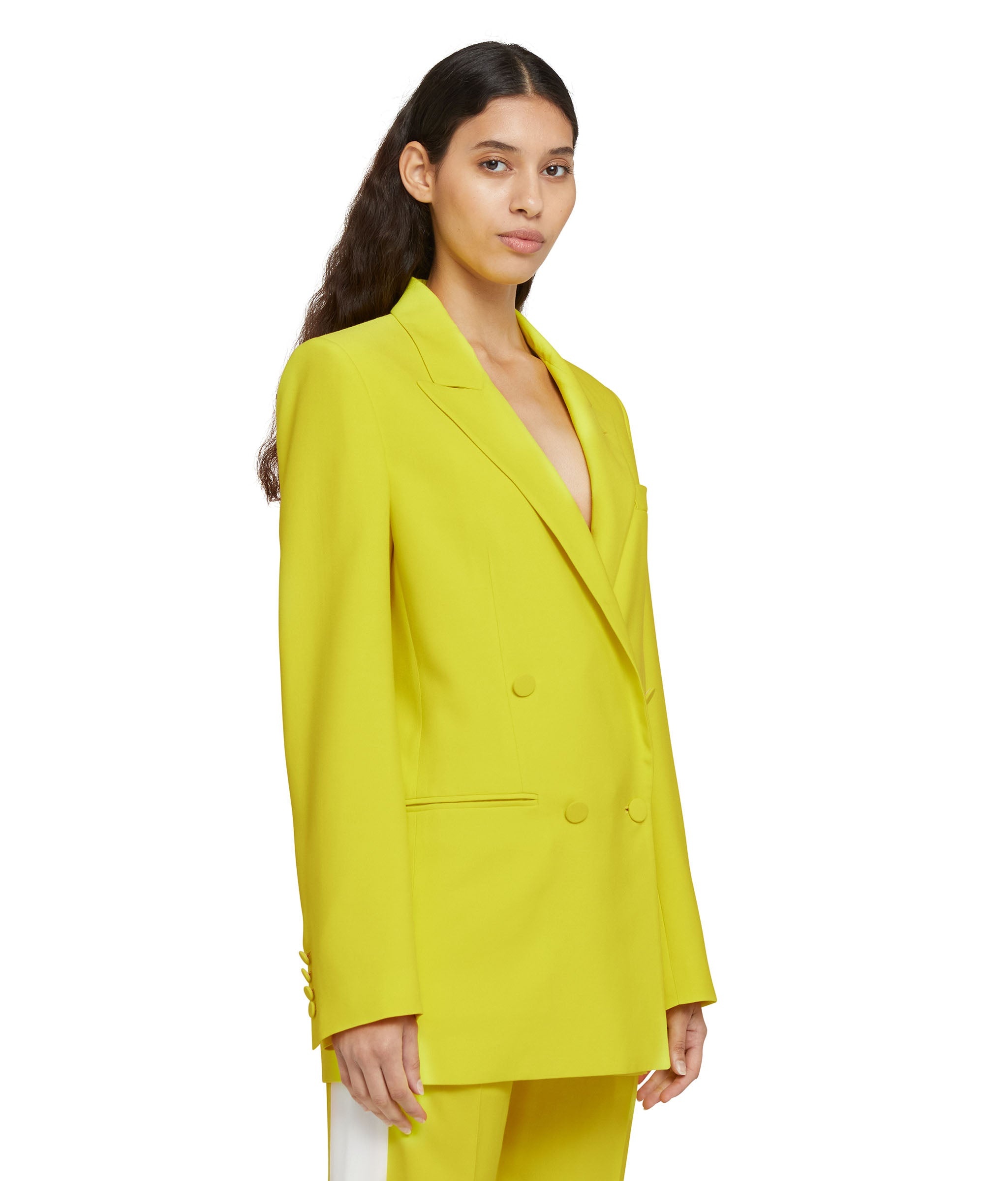 Viscose double-breasted blazer - 3
