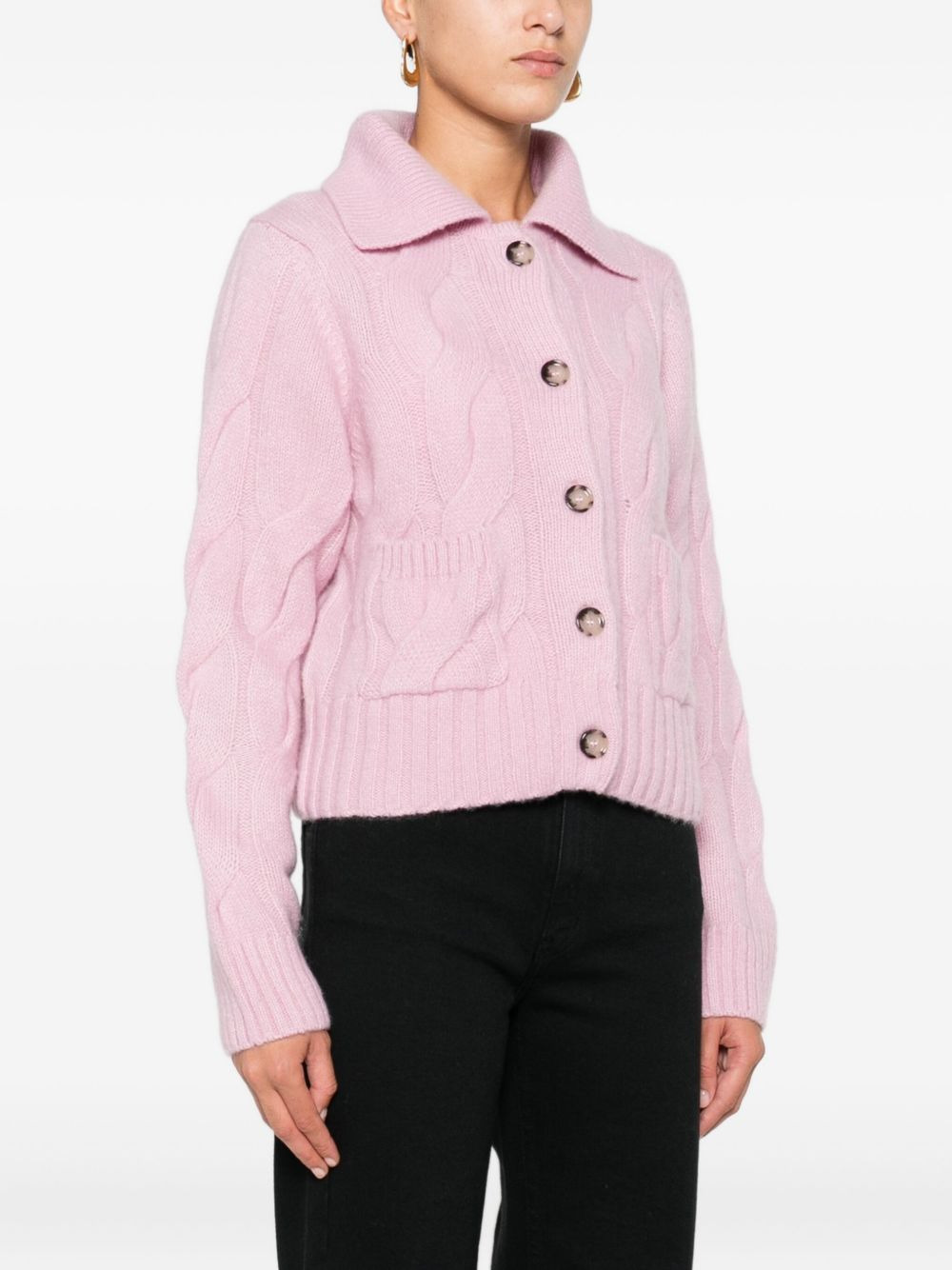 cable-knit cardigan - 3