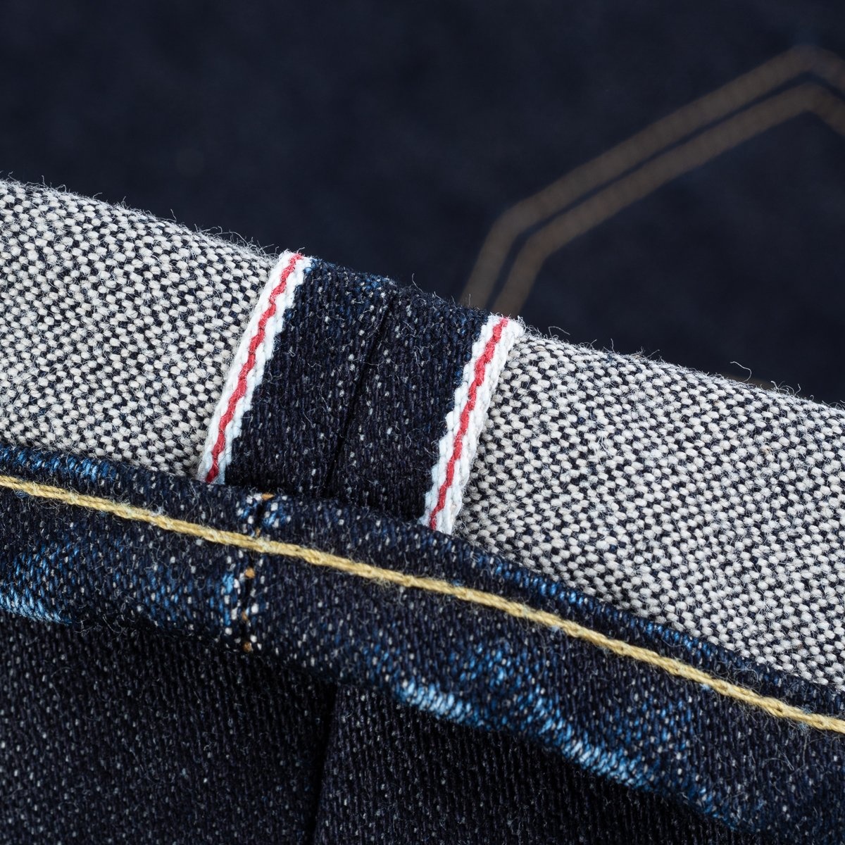 IH-634SBR-14 14oz Broken Twill Selvedge Denim Straight Cut Jeans - Indigo - 14