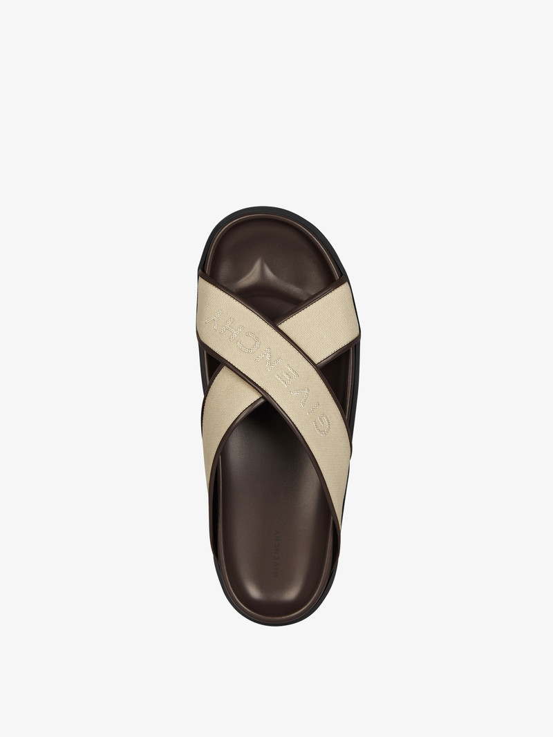 G PLAGE FLAT SANDALS IN CANVAS 4