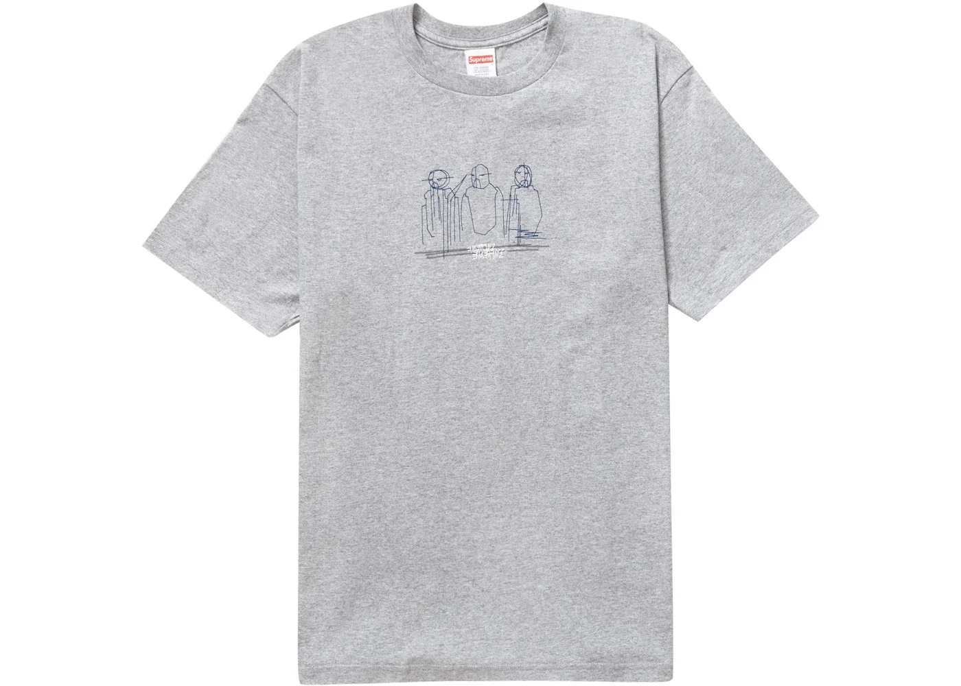 Supreme Three Kings Tee Heather Grey - 1