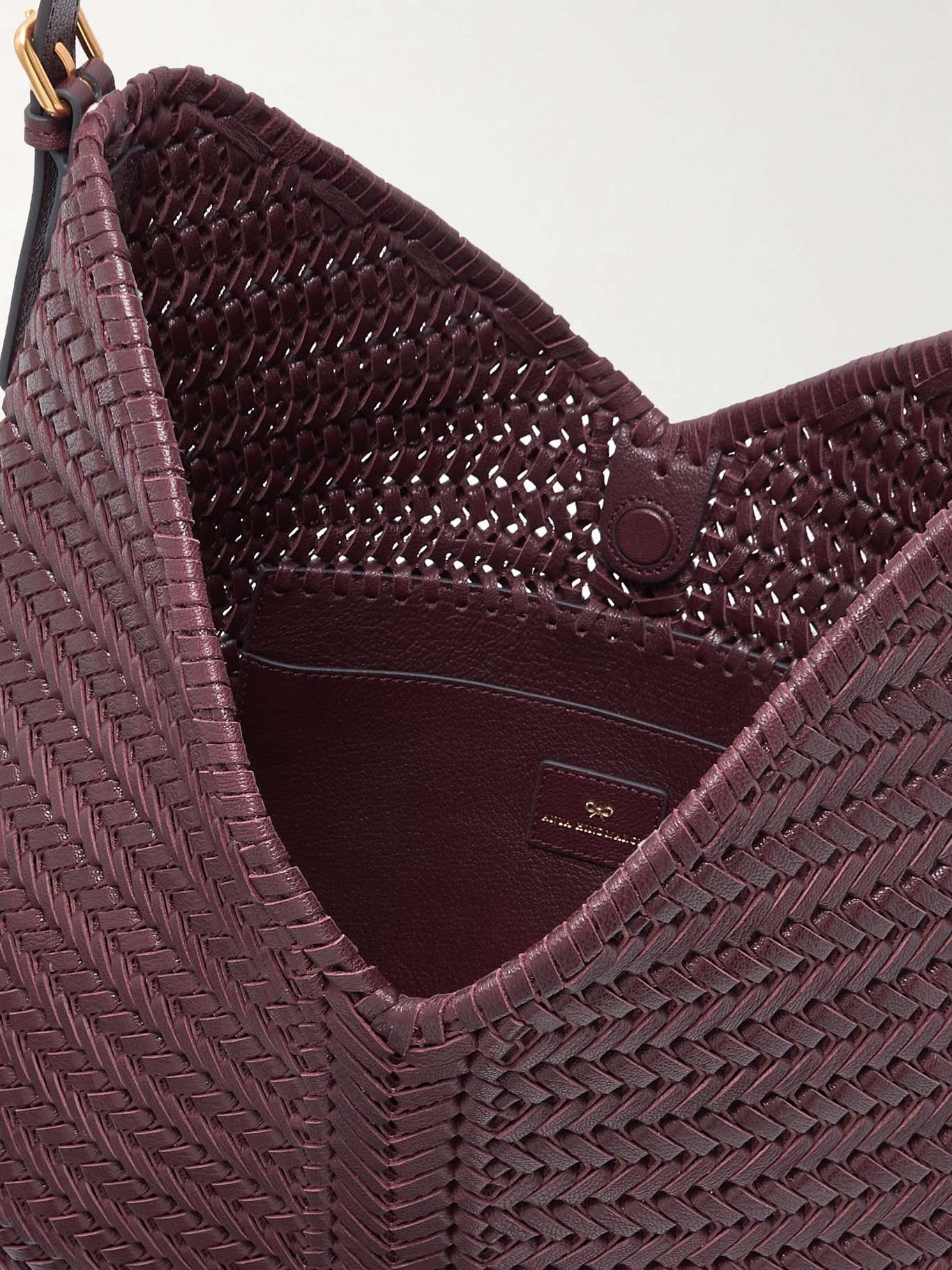 The Neeson tasseled woven leather tote - 5