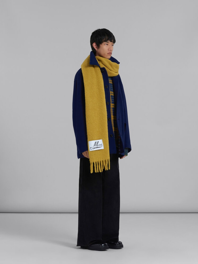 BLUE WOOL FELT CABAN COAT 6