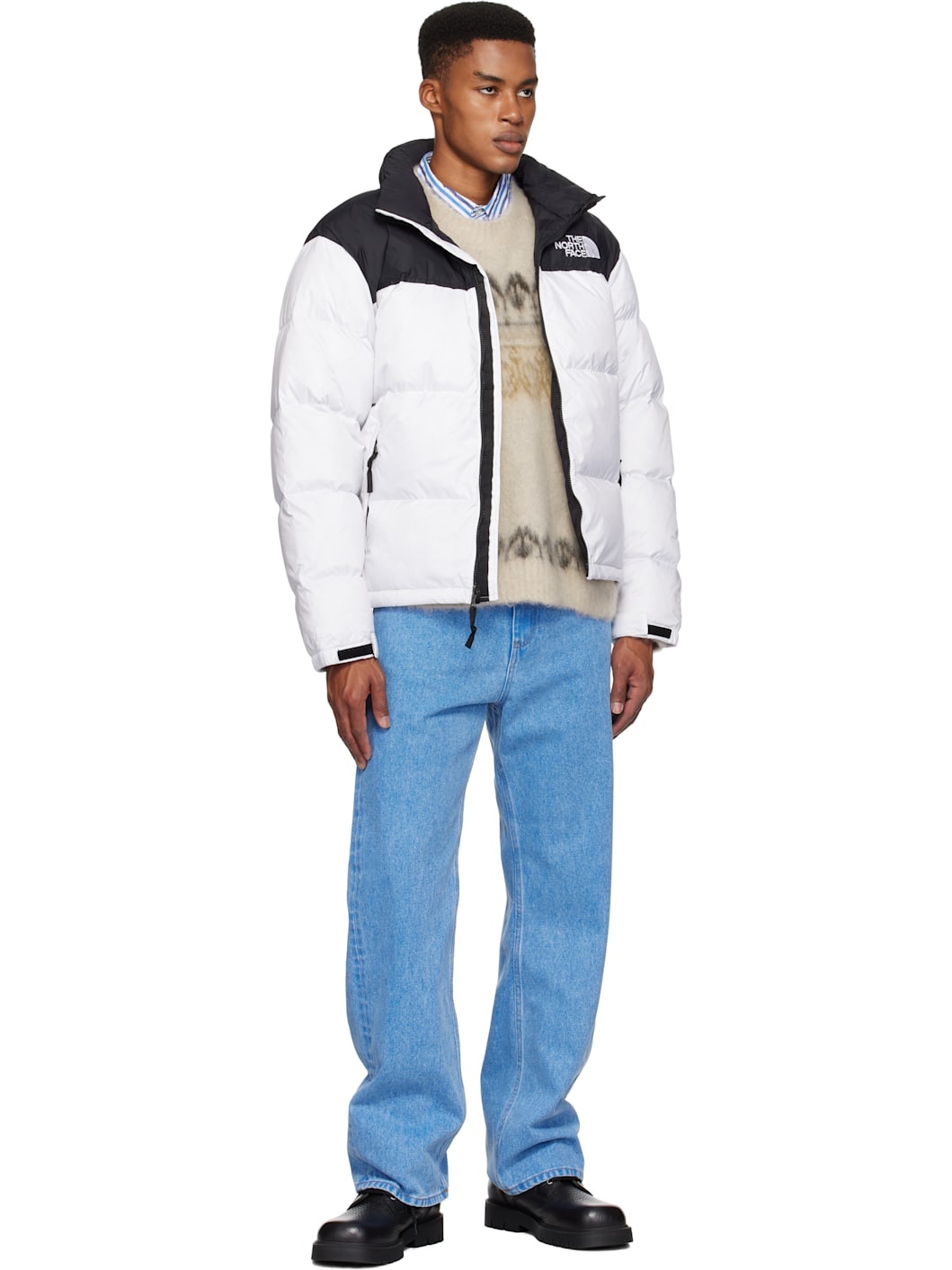 White 1996 Retro Nuptse Down Jacket - 5