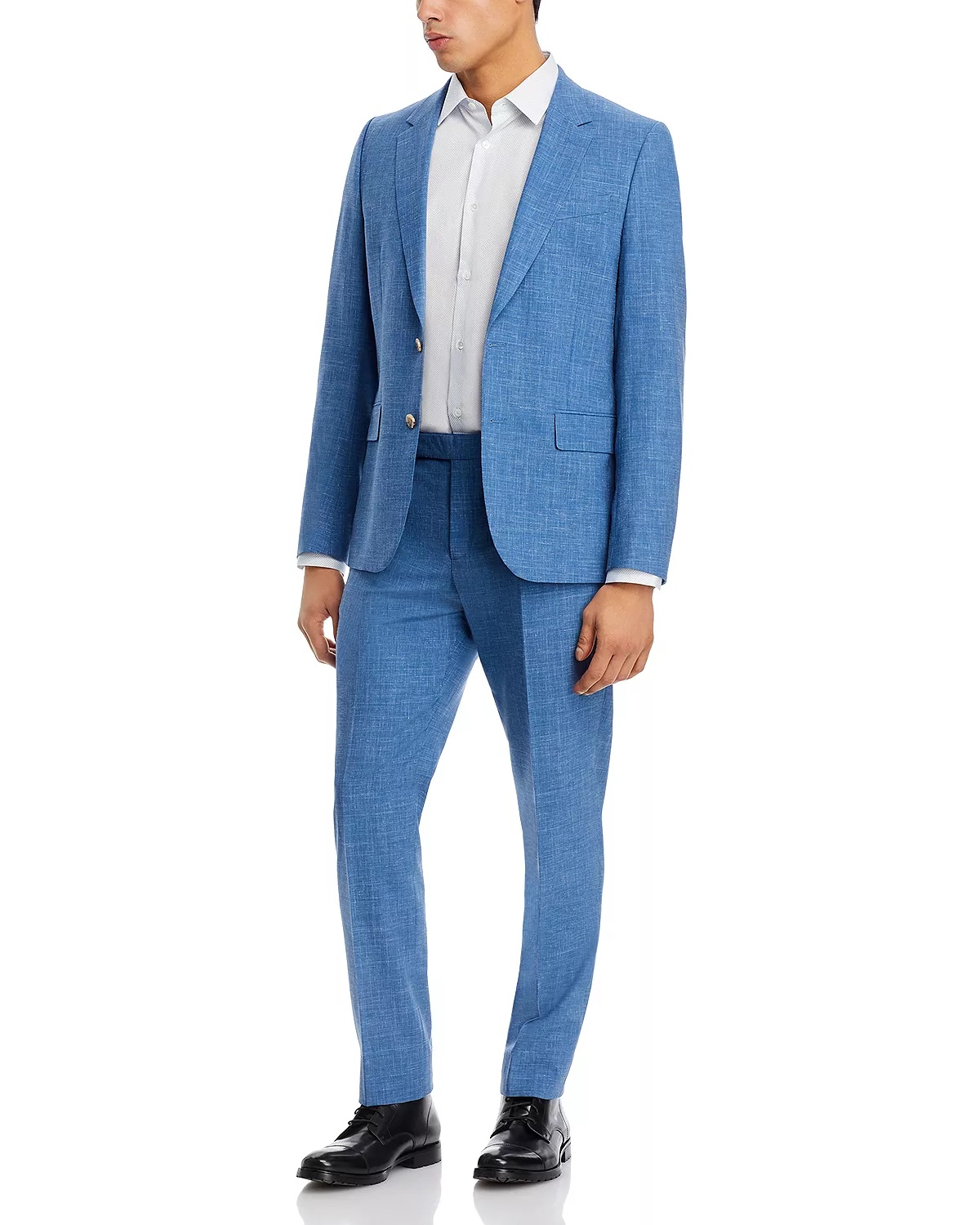 Soho Wool & Linen Slub Weave Extra Slim Fit Suit - 1