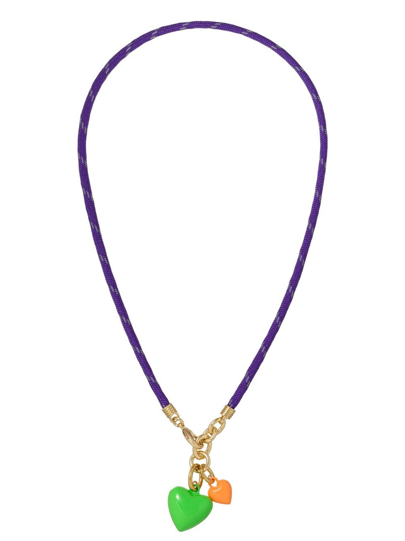 ROXANNE ASSOULIN Happy Cord heart necklace outlook