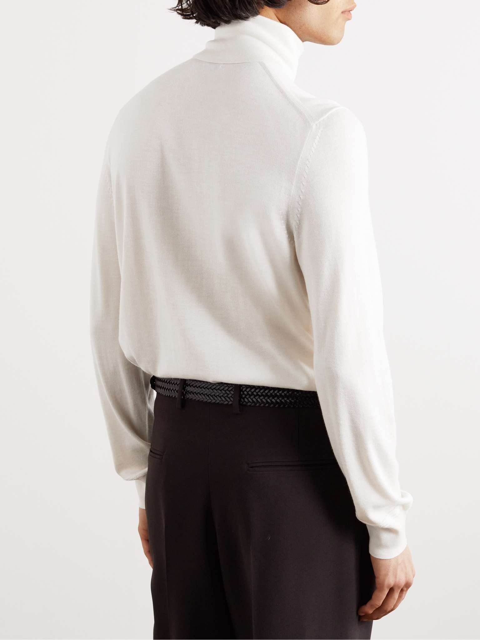 Cashmere and Silk-Blend Rollneck Sweater - 5