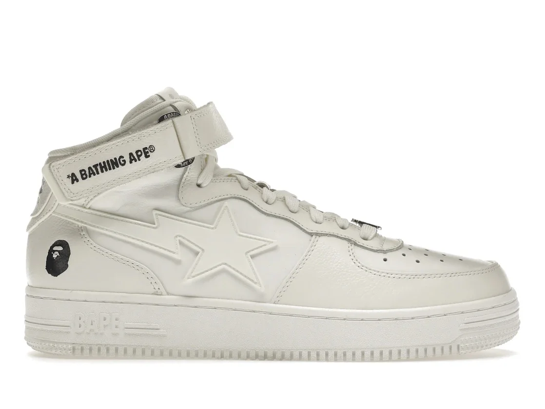 A Bathing Ape Bape Sta Mid White - 1