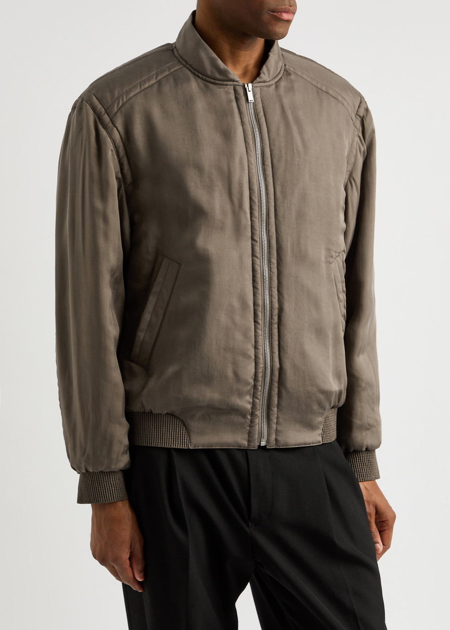 Teddy washed satin bomber jacket - 2