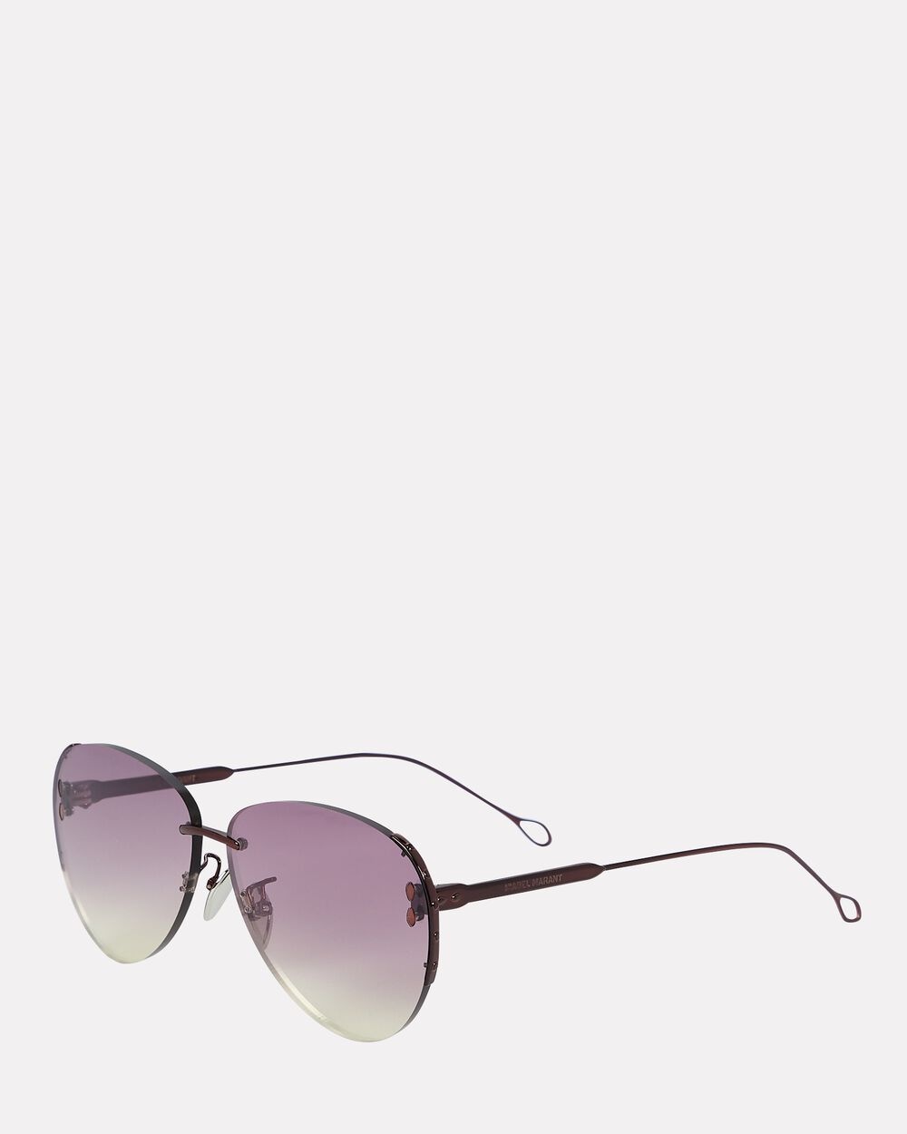 Rimless Oversized Aviator Sunglasses - 3