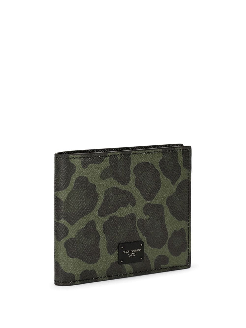 animal-print leather wallet - 3