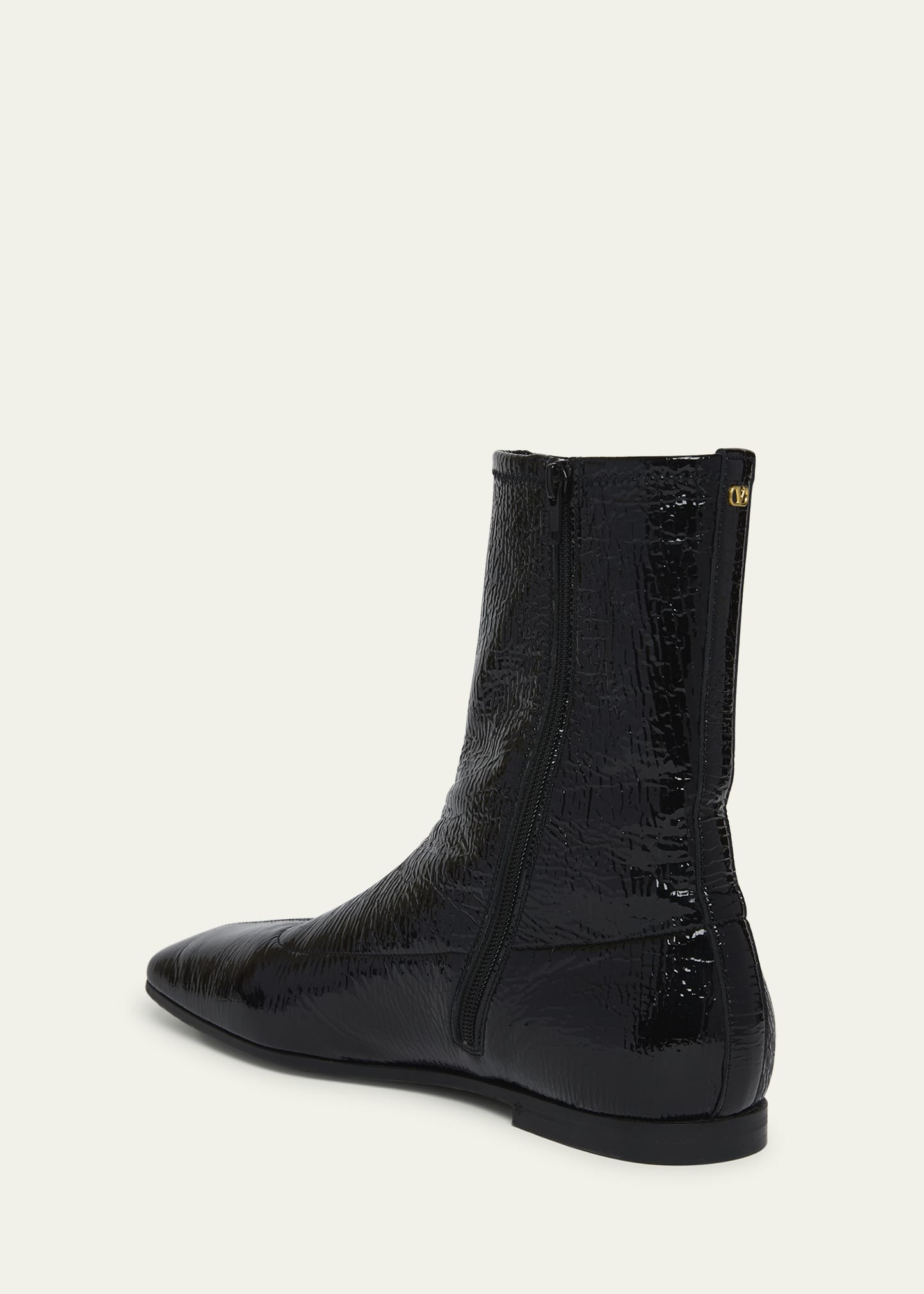 Men's Glovely Patent Zip Ankle Boots - 4