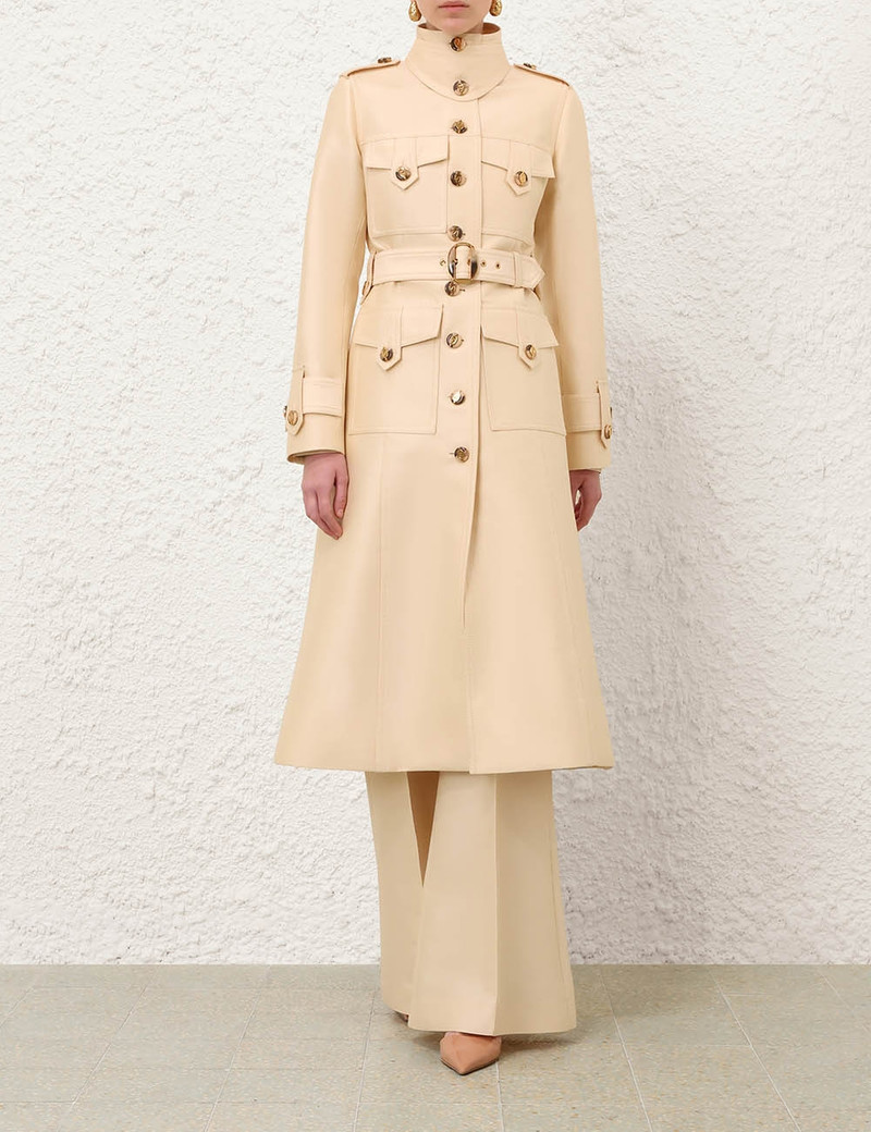 Zimmermann LUNA WOOL SILK COAT outlook