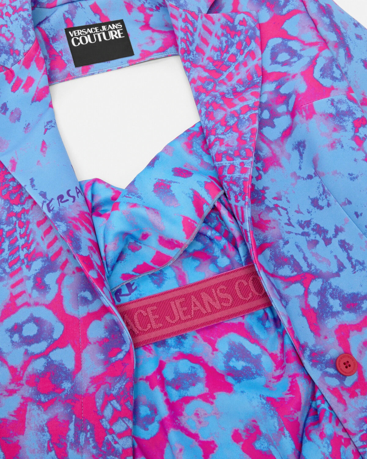 Draped Animalier Cutout Blazer - 6