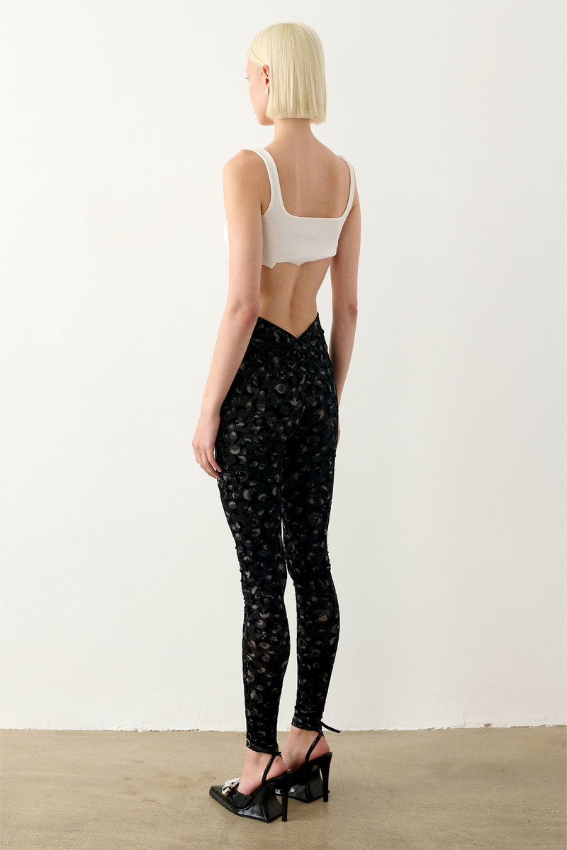 KNOCKOUT LEGGINGS BLACK LEOPARD PRINT 7