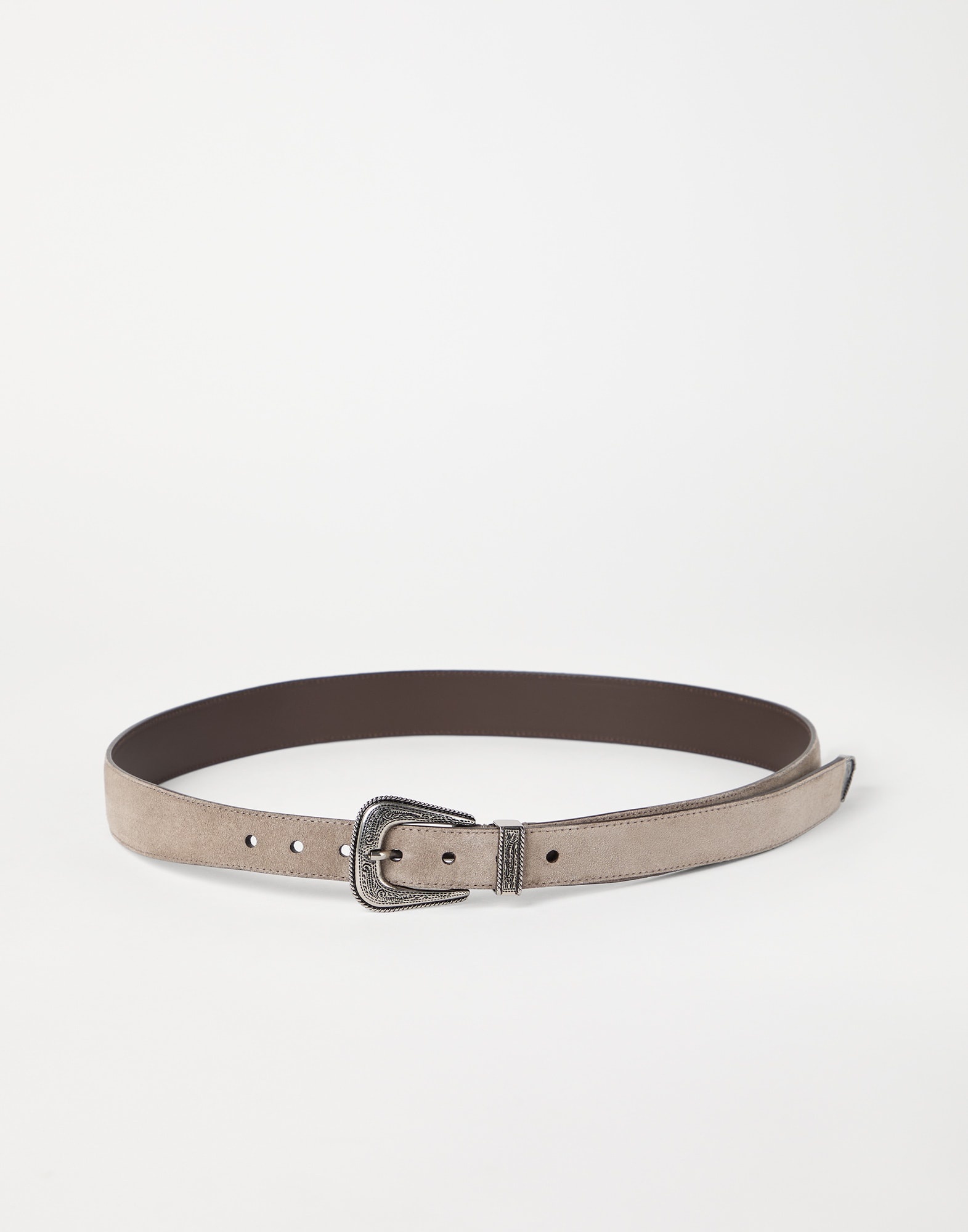 Suede belt with detailed buckle - 1