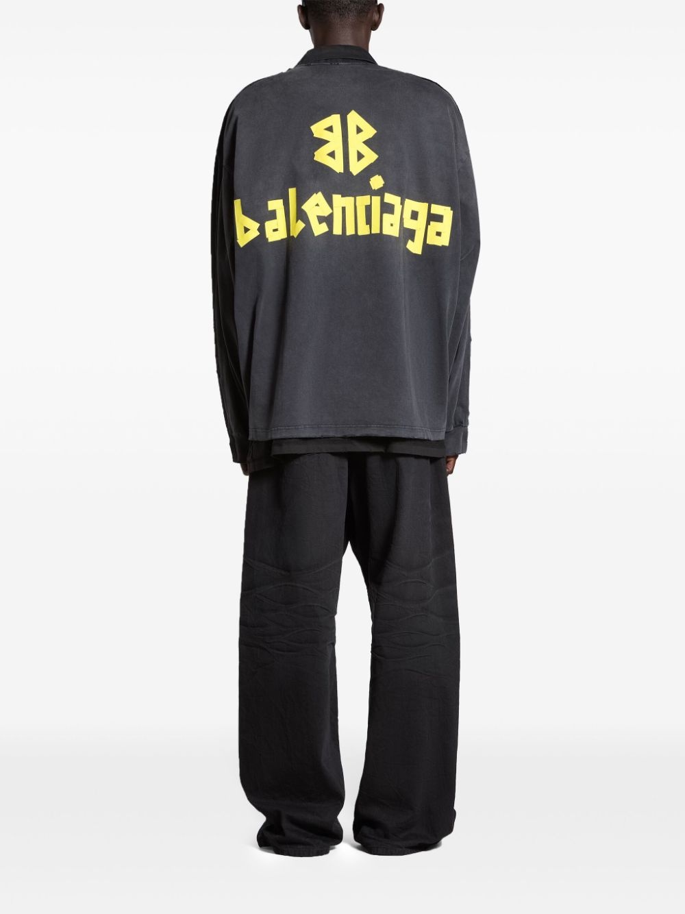 Tape Type oversize hybrid jacket - 3