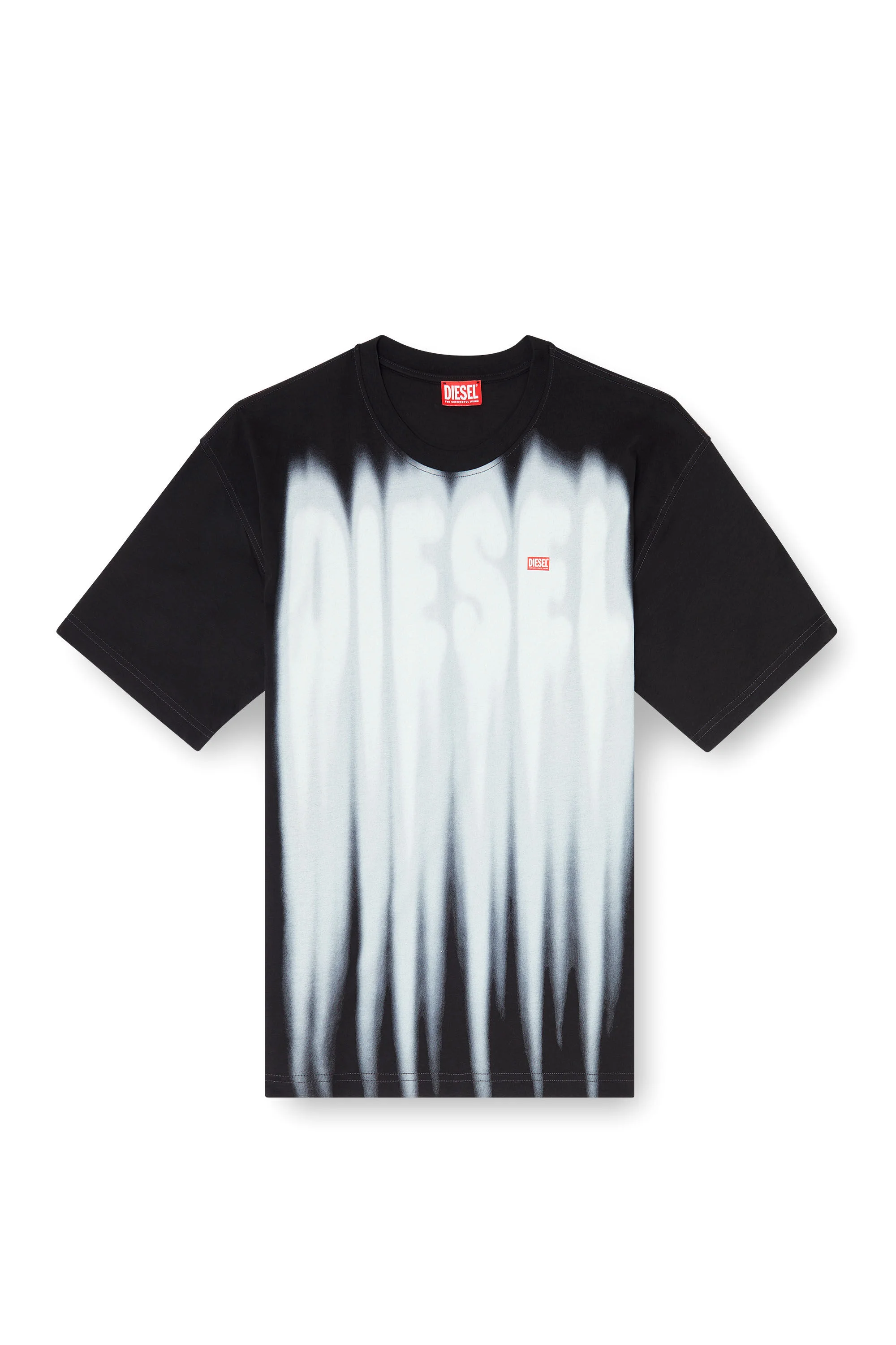 COTTON T-SHIRT WITH BOLD LOGO PRINT - 1