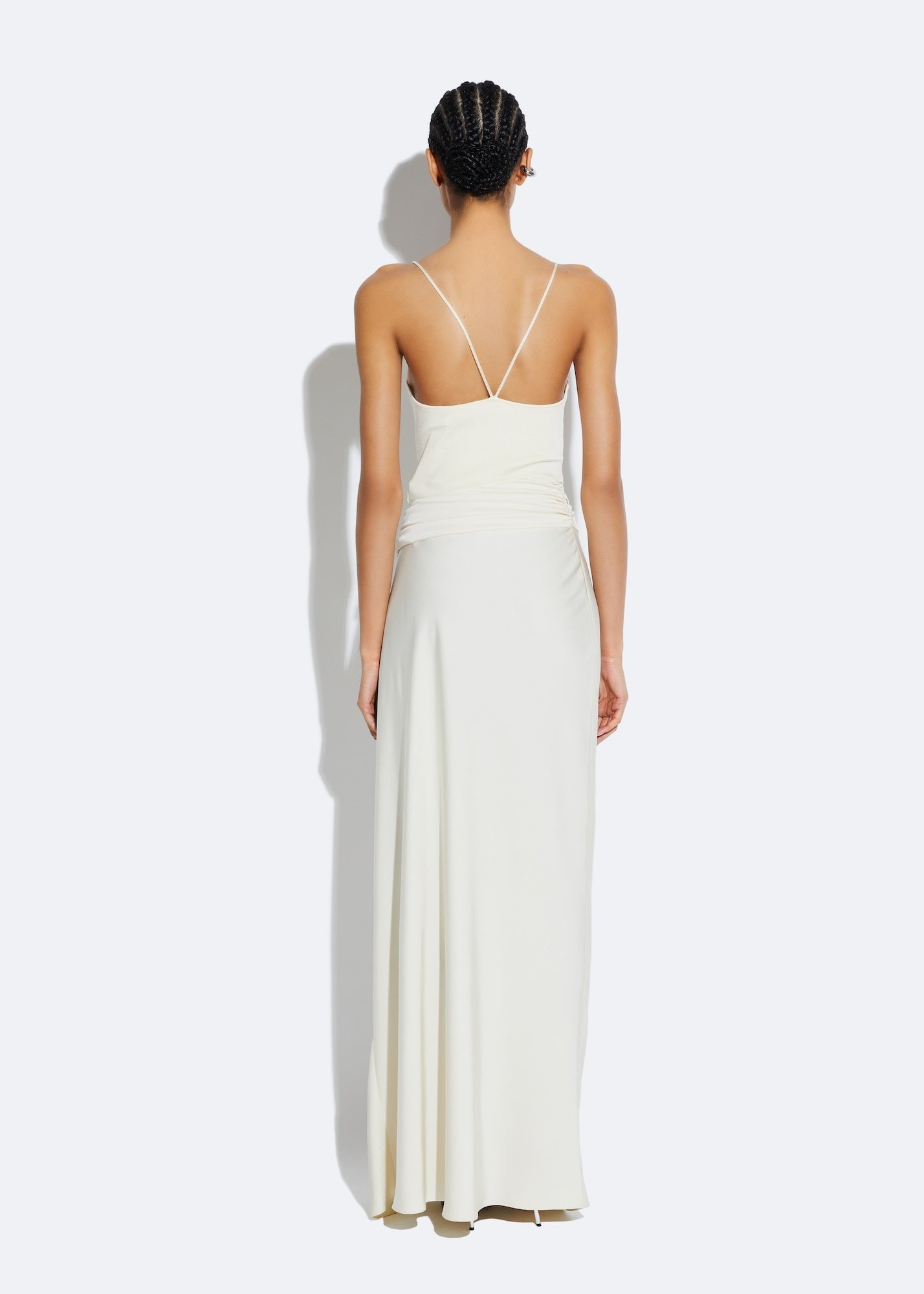 Satin Asymmetric Maxi Skirt - 3