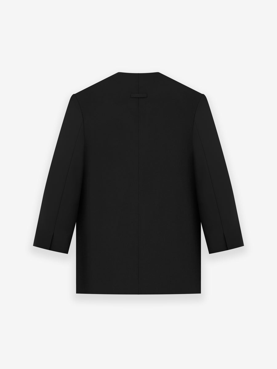 Relaxed Lapelless Blazer - 2