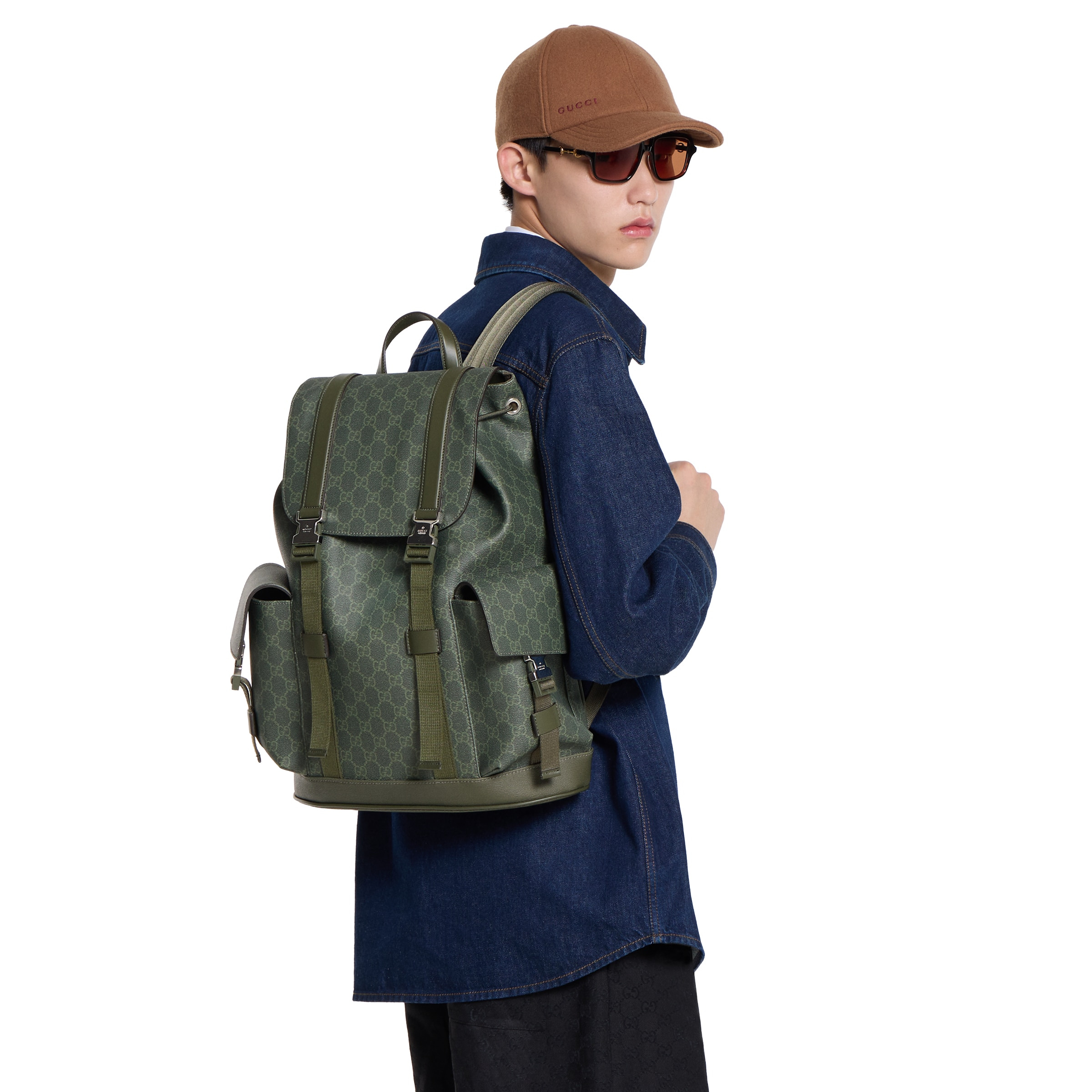 GG Monogram large backpack - 3