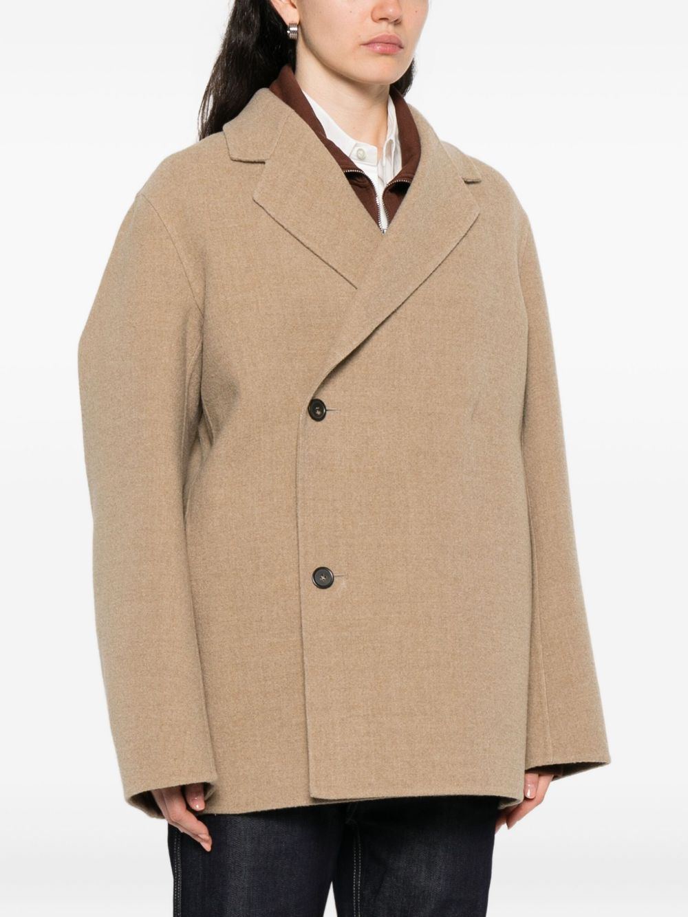 Correggio double-breasted wool coat - 3