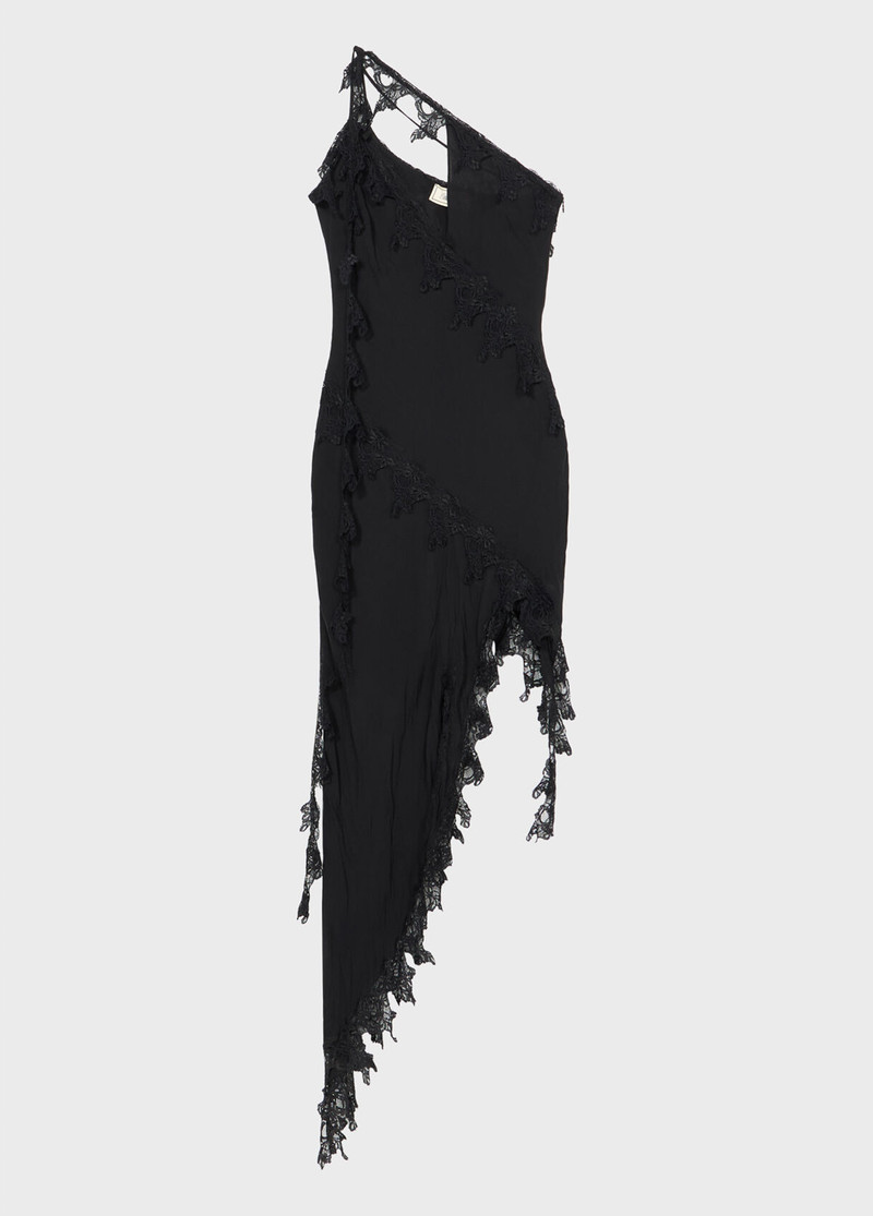 CHIFFON DRESS WITH LACE 1