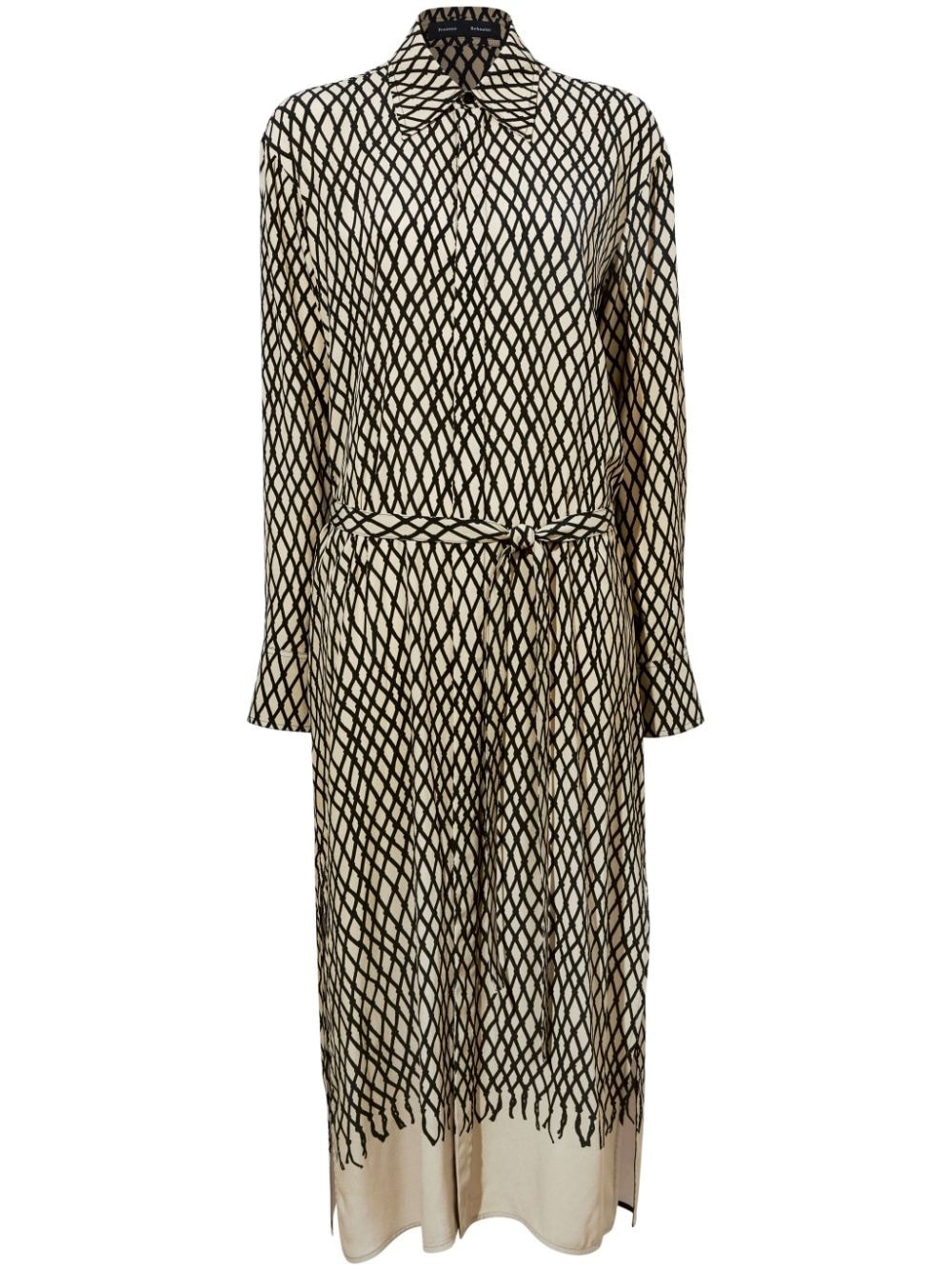 Bailey diamond-print midi dress - 1