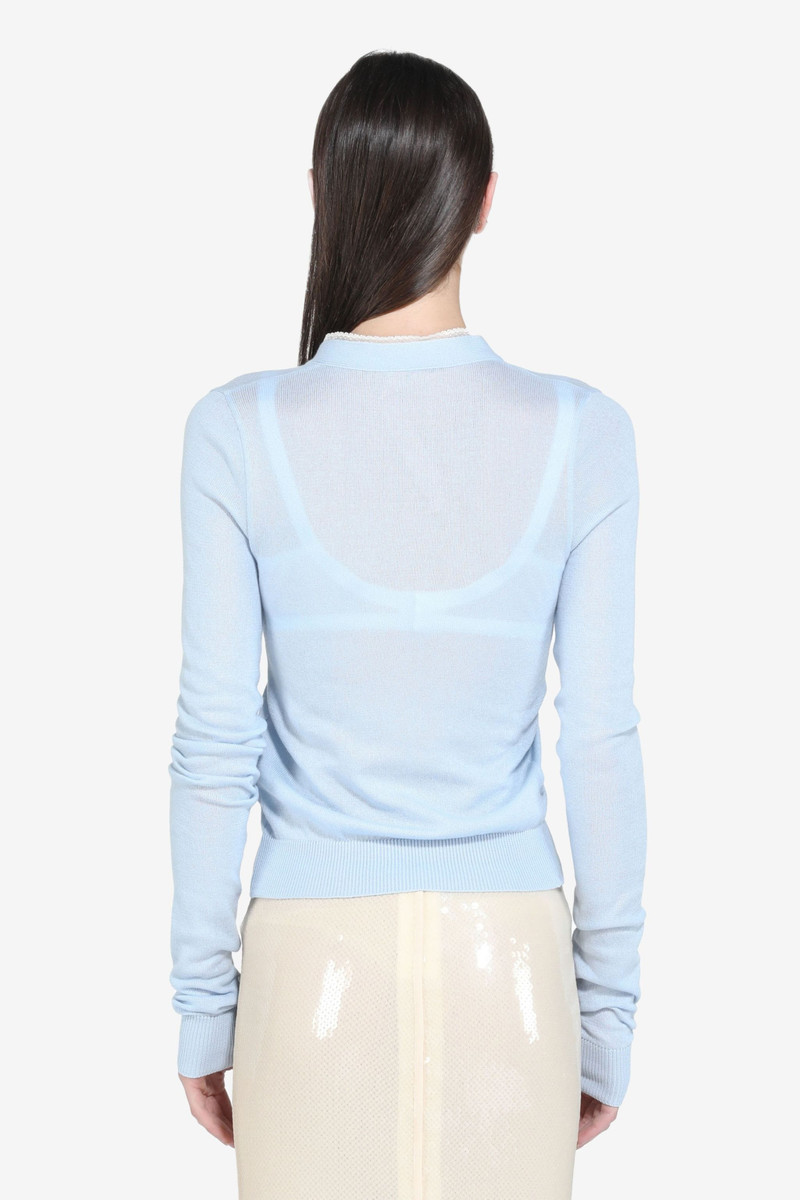 N°21 LACE-TRIM CARDIGAN outlook