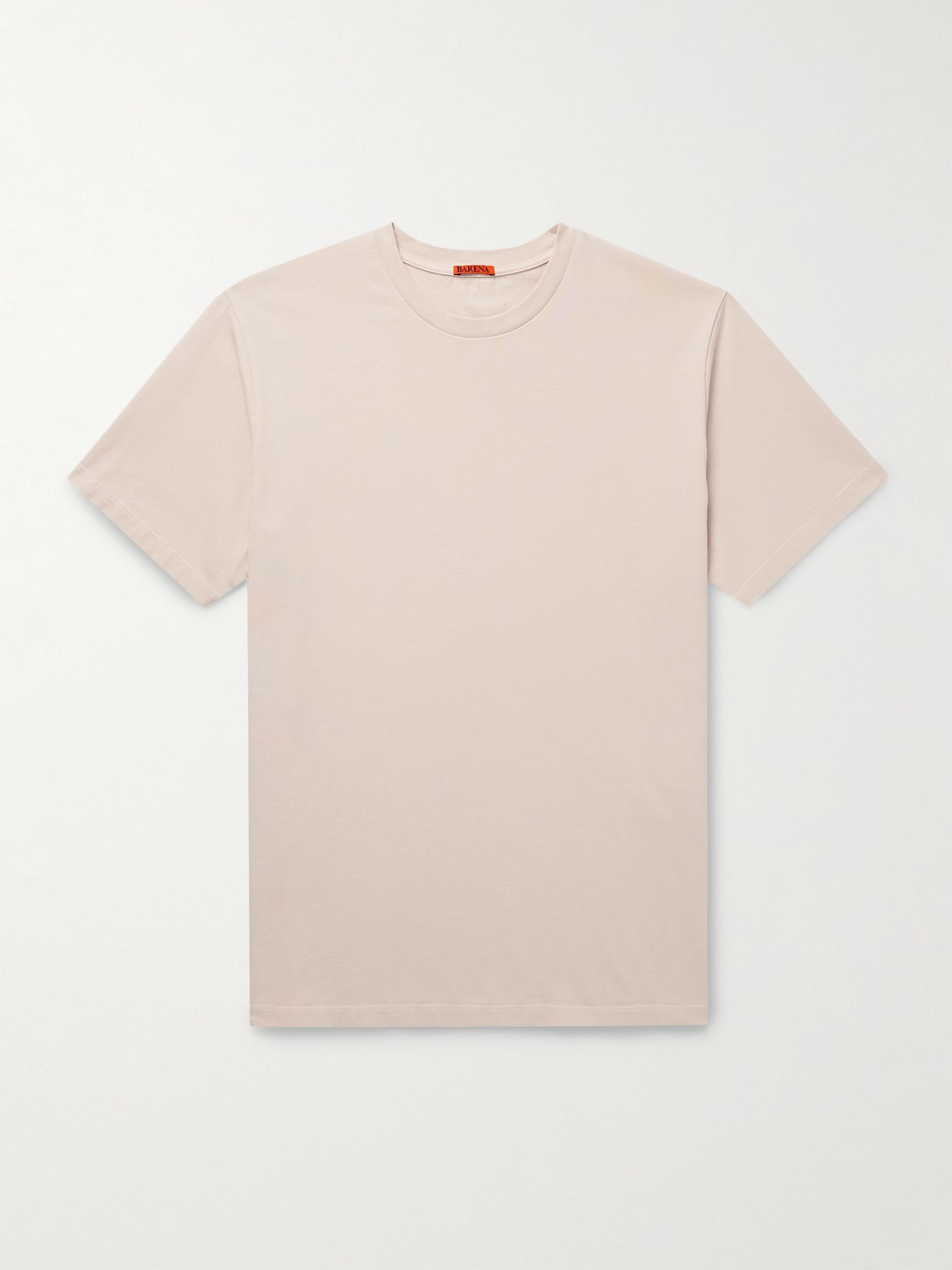 Cotton-Jersey T-Shirt Beige - 1