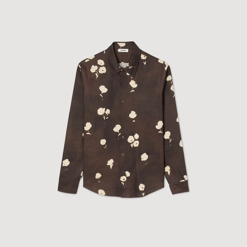 FLORAL PRINT LINEN SHIRT 1