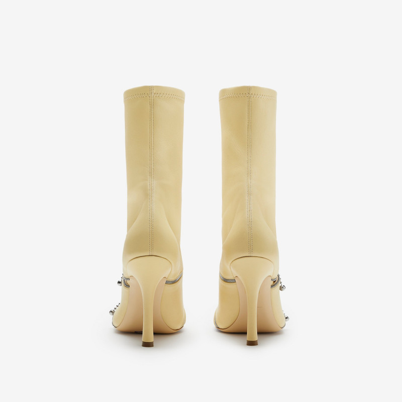 Leather Peep Boots 4
