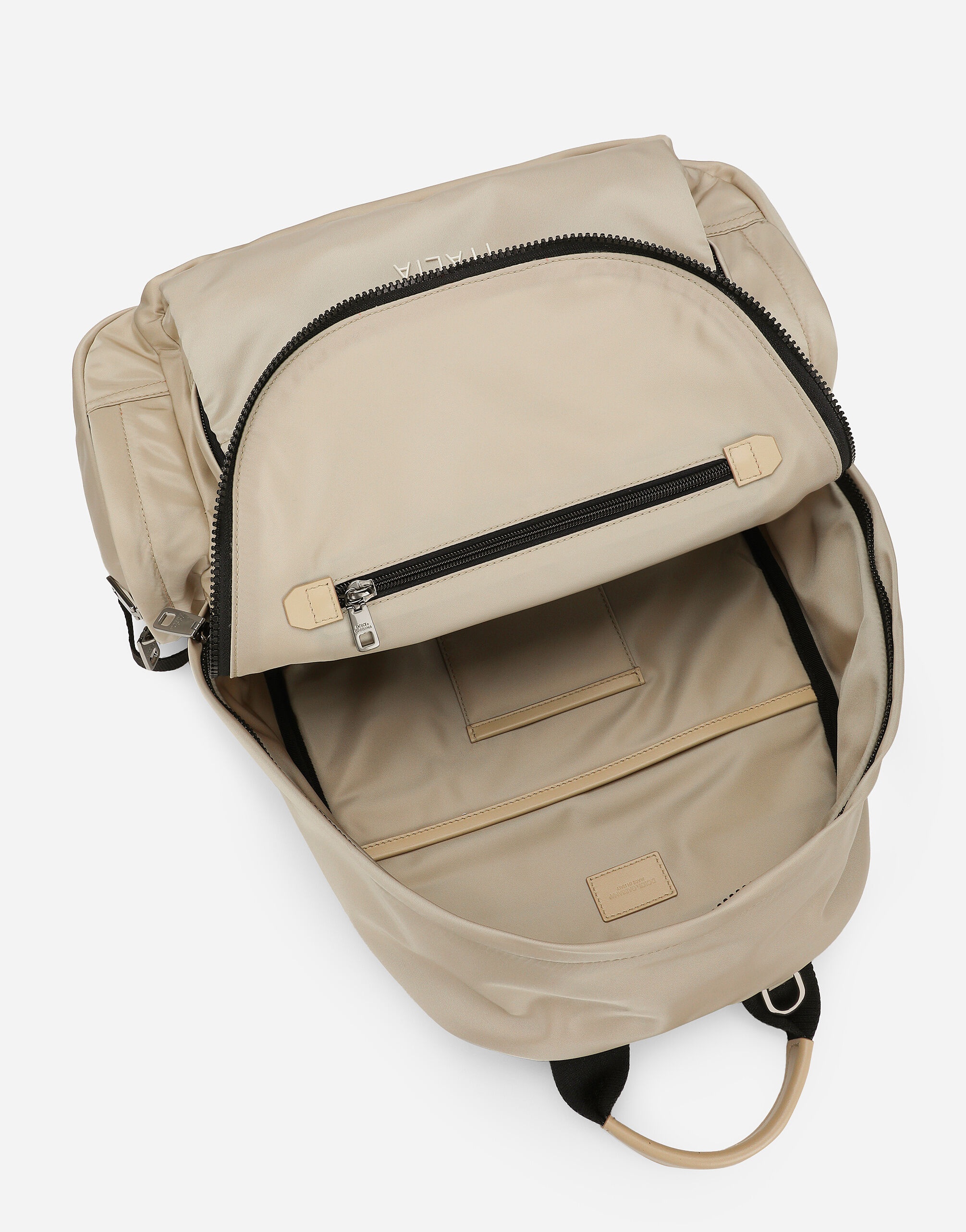 Nylon backpack with rubberized logo - 5