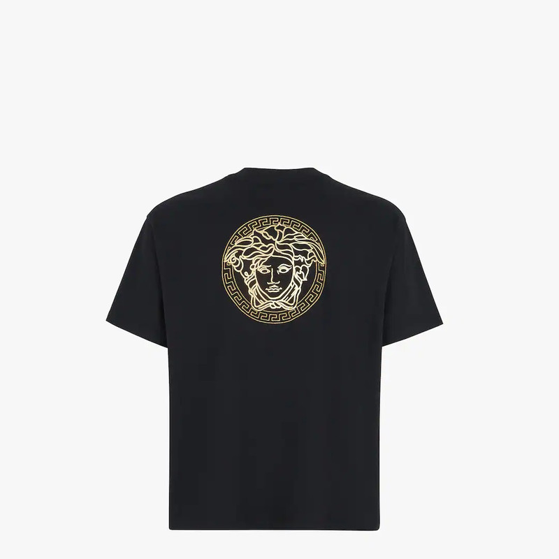 Fendace Logo black jersey T-shirt 2