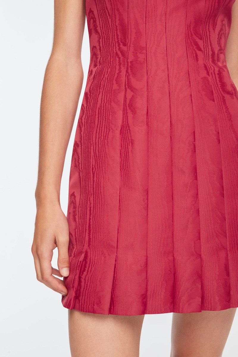 Sascha Dress In Red Moire Mikado 4