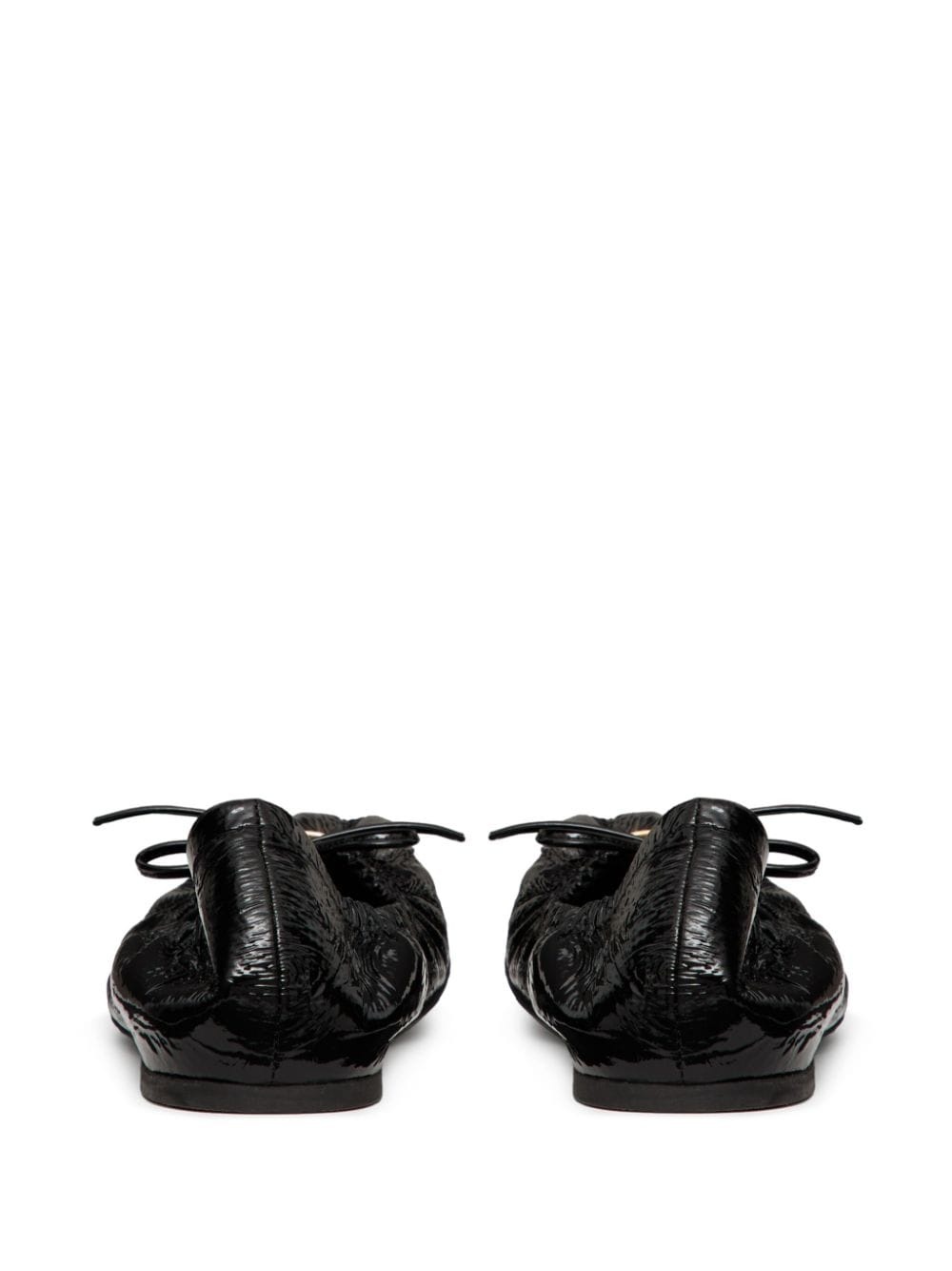 VLogo ruched ballerina shoes - 3